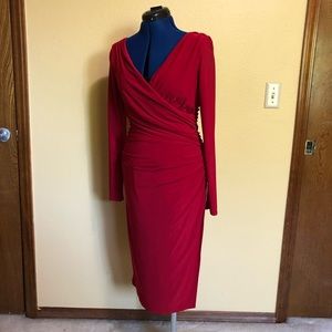 NWOT Classy and Sexy Red Ralph Lauren Dress